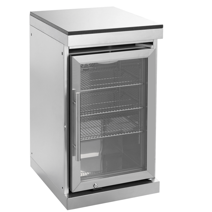 104" 4-Burner 72,000 BTU Silver Outdoor Kitchen Island Grill  with Storage Cabinets & Drawers