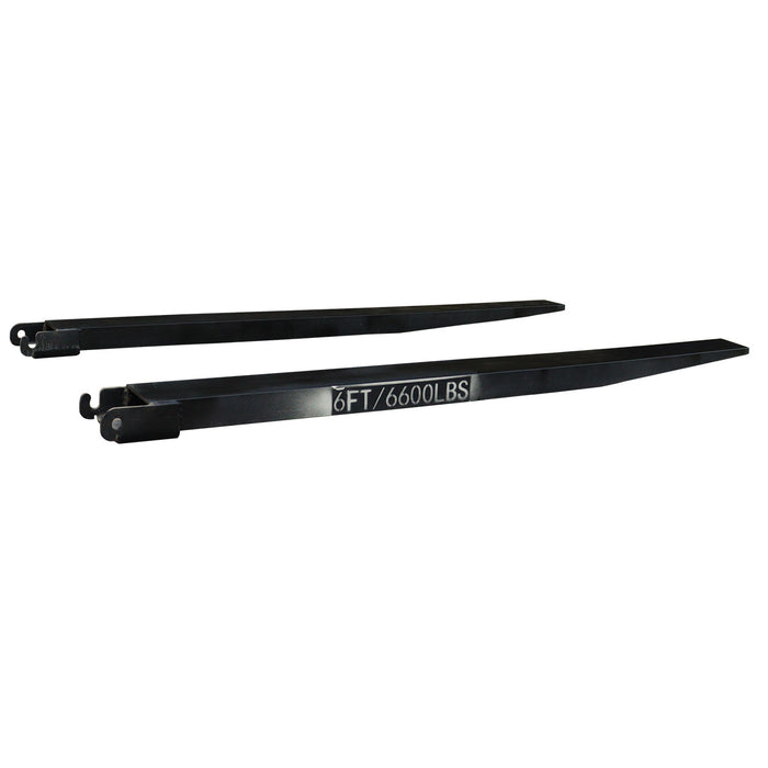 Greatbear 10ft Forklift Extensions 6” Wide Forks, 6600lbs Capacity (Pair)