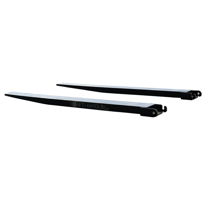 Greatbear 10ft Forklift Extensions 6” Wide Forks, 6600lbs Capacity (Pair)