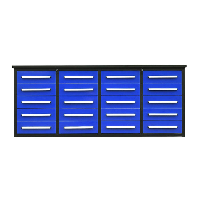 Chery Industrial 7ft Heavy Duty Garage Workbench Cabinet with 20 Drawers