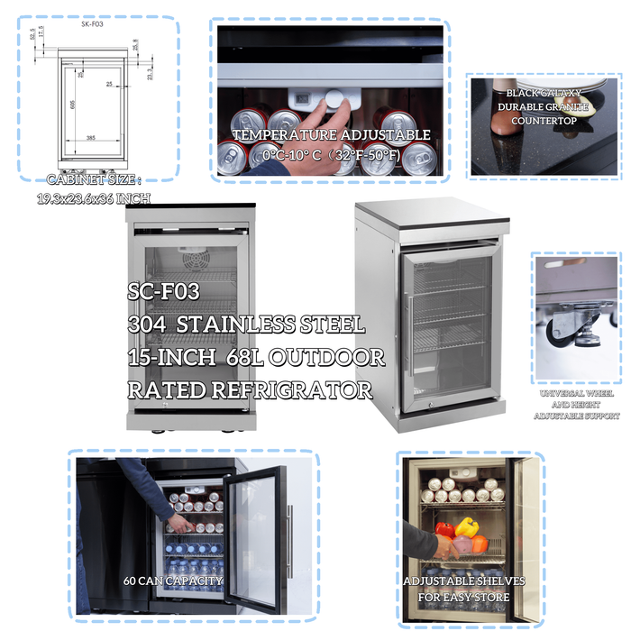 96" 6-Burner 85,000 BTU Deluxe Stainless Outdoor Kitchen Island Grill with Wine Cooler & Storage Cabinets