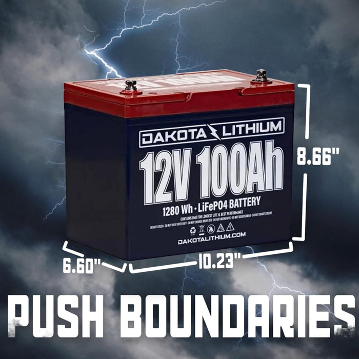 Dakota Lithium 12V 100Ah Deep Cycle Heated LiFePO4 Battery