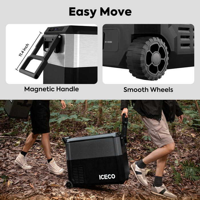 ICECO 51QT JP50 Pro Wheeled Portable Freezer With Cover Car Fridge