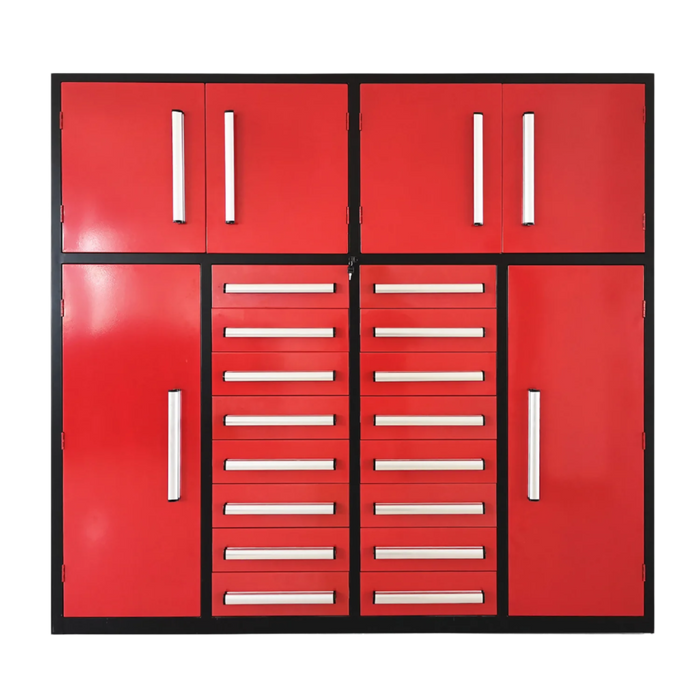 Chery Industrial 7ft Garage Storage Cabinet with 16 Drawers