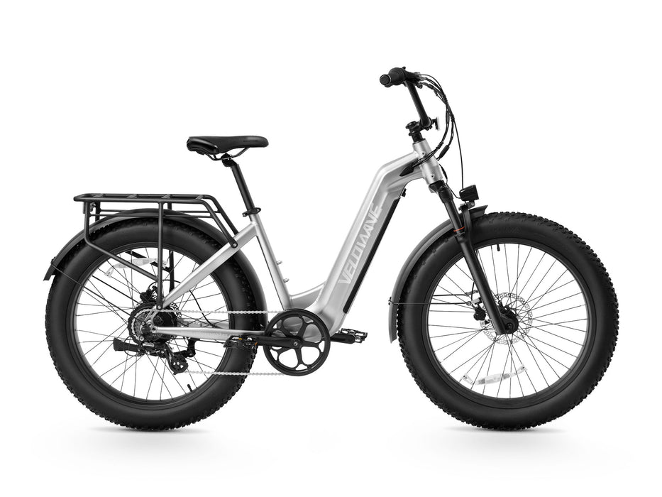 Velowave Ranger Step-Thru 2.0 Electric Bike – 750W Motor, 48V 15Ah Battery, 26×4.0 Tires