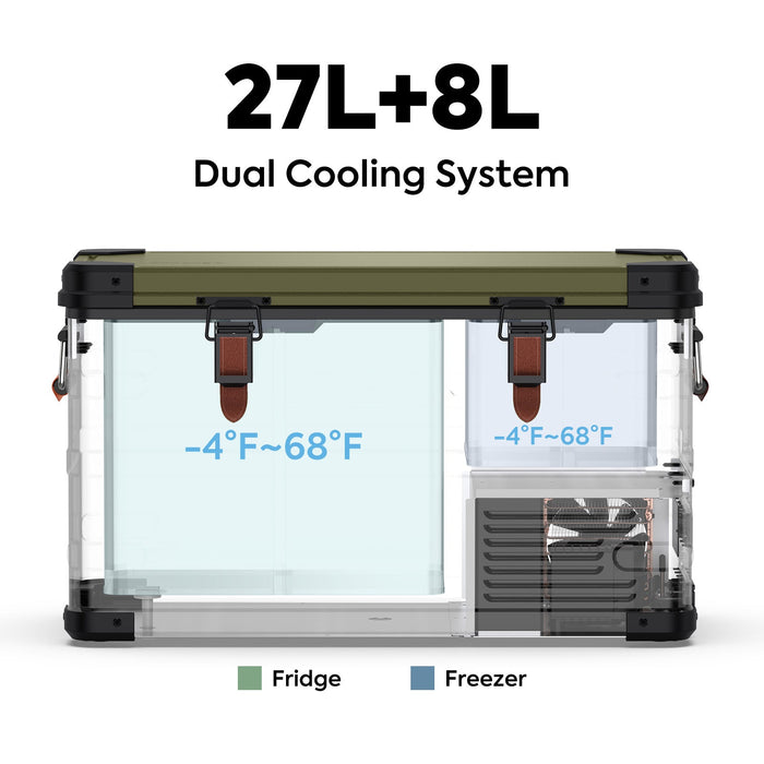ICECO 37QT APL35 Ultralight Dual Zone Aluminum Freezer APL35 Limited Edition