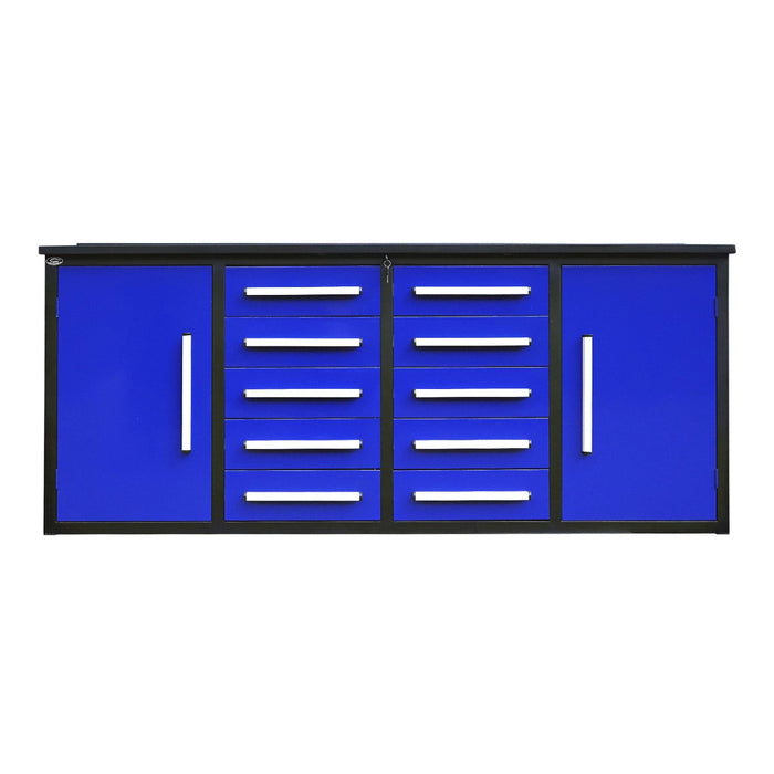 Chery Industrial 7ft Heavy Duty Workbench with 10 Drawers & 2 Cabinets