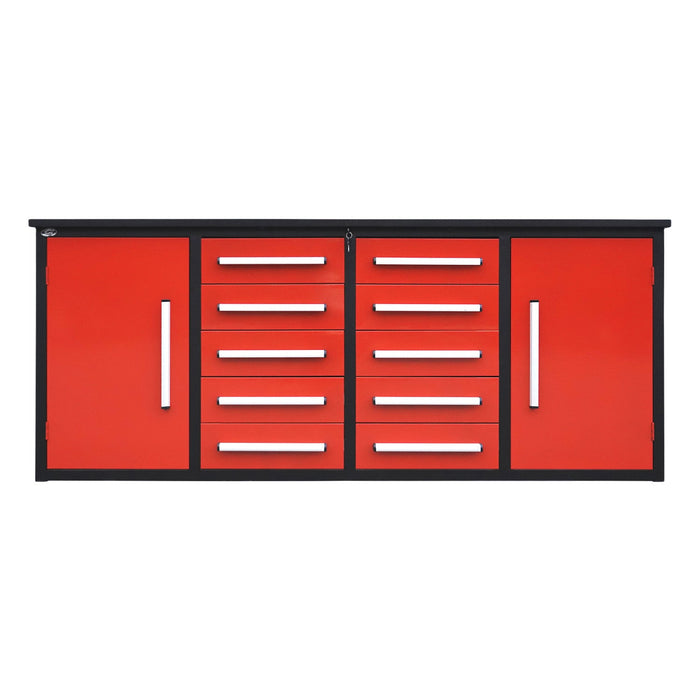 Chery Industrial 7ft Heavy Duty Workbench with 10 Drawers & 2 Cabinets