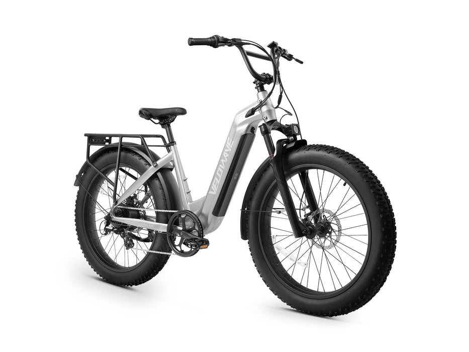 Velowave Ranger Step-Thru 2.0 Electric Bike – 750W Motor, 48V 15Ah Battery, 26×4.0 Tires