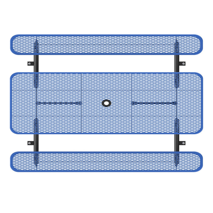8ft Rectangle Picnic Table With Umbrella Hole