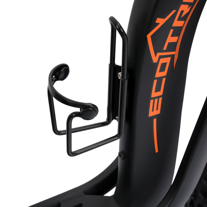 Ecotric 48V 24"x4.0 Front 20"x4.0 Rear Tires Tricycle electric bike with Front Basket  + Rear Rack-senior