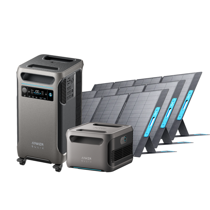 Anker SOLIX F3800 + Anker SOLIX BP3800 Expansion Battery + 400W Solar Panel