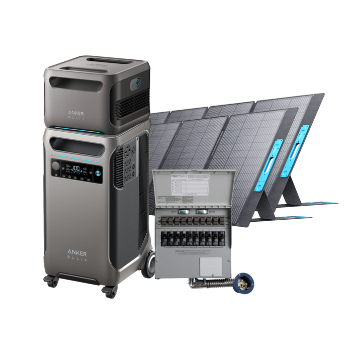 Anker SOLIX F3800 + Expansion Battery + 400W Solar Panel + Home Backup Kit
