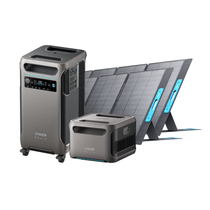 Anker SOLIX F3800 + Anker SOLIX BP3800 Expansion Battery + 400W Solar Panel