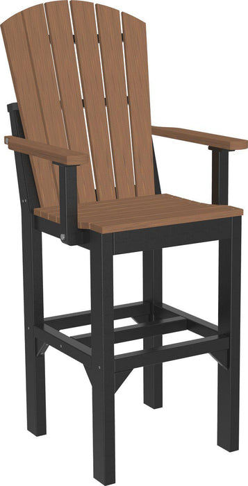 LuxCraft Recycled Plastic Adirondack Arm Chair (BAR HEIGHT)