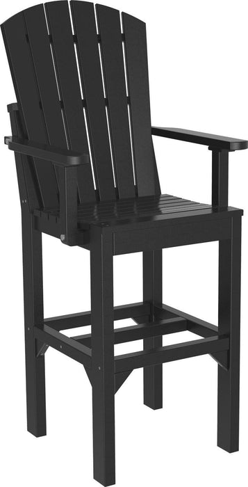 LuxCraft Recycled Plastic Adirondack Arm Chair (BAR HEIGHT)