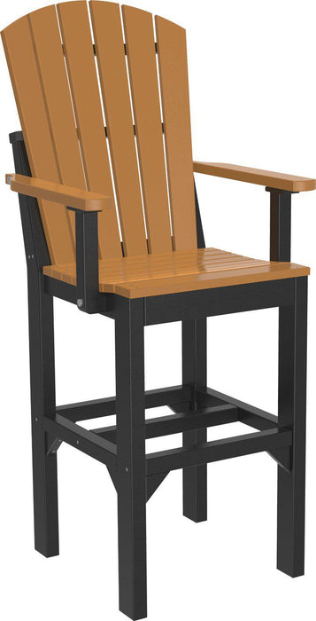 LuxCraft Recycled Plastic Adirondack Arm Chair (BAR HEIGHT)