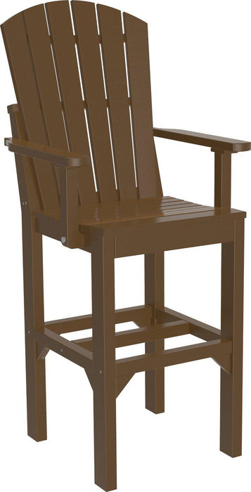LuxCraft Recycled Plastic Adirondack Arm Chair (BAR HEIGHT)