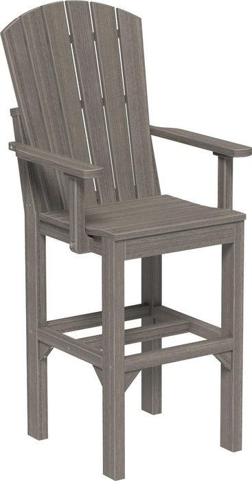LuxCraft Recycled Plastic Adirondack Arm Chair (BAR HEIGHT)