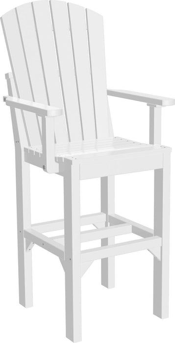 LuxCraft Recycled Plastic Adirondack Arm Chair (BAR HEIGHT)