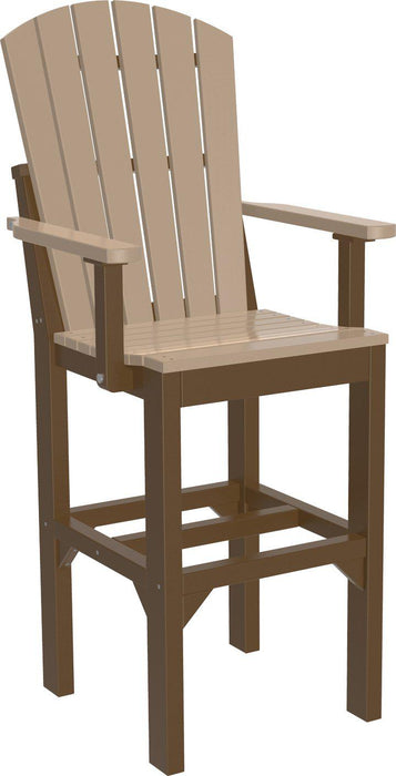 LuxCraft Recycled Plastic Adirondack Arm Chair (BAR HEIGHT)