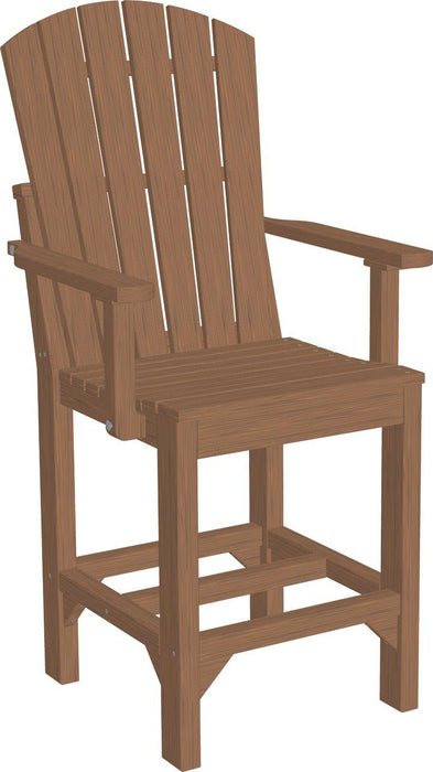 LuxCraft Recycled Plastic Adirondack Arm Chair (COUNTER HEIGHT)