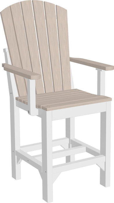LuxCraft Recycled Plastic Adirondack Arm Chair (COUNTER HEIGHT)