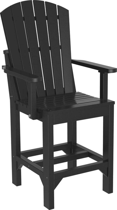 LuxCraft Recycled Plastic Adirondack Arm Chair (COUNTER HEIGHT)