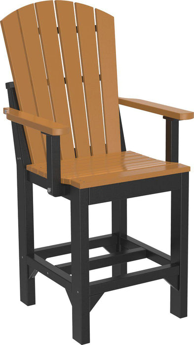LuxCraft Recycled Plastic Adirondack Arm Chair (COUNTER HEIGHT)