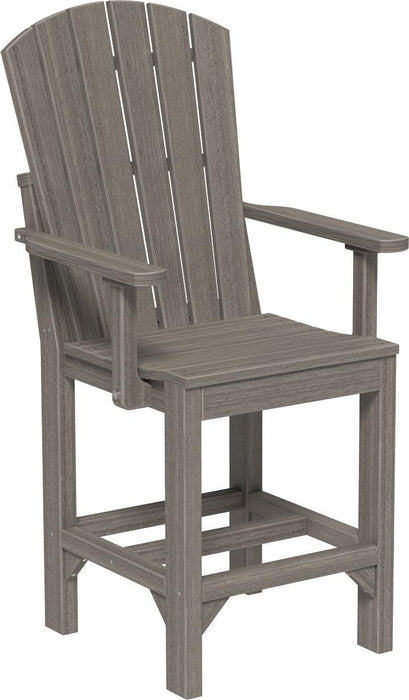 LuxCraft Recycled Plastic Adirondack Arm Chair (COUNTER HEIGHT)