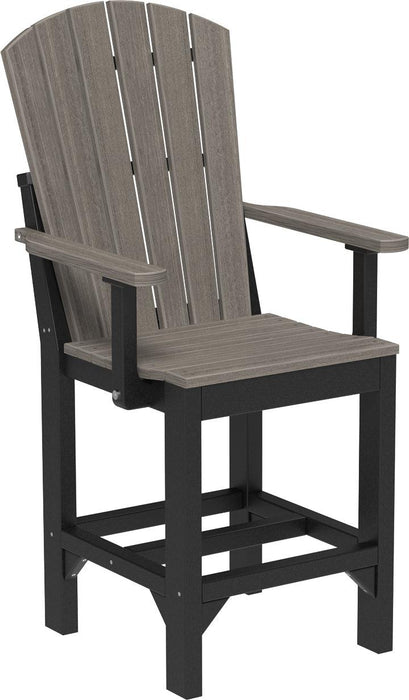 LuxCraft Recycled Plastic Adirondack Arm Chair (COUNTER HEIGHT)