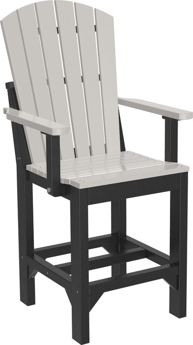 LuxCraft Recycled Plastic Adirondack Arm Chair (COUNTER HEIGHT)
