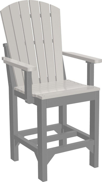 LuxCraft Recycled Plastic Adirondack Arm Chair (COUNTER HEIGHT)