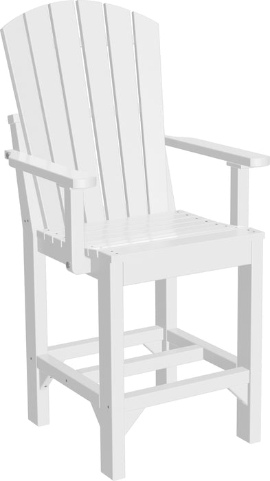 LuxCraft Recycled Plastic Adirondack Arm Chair (COUNTER HEIGHT)