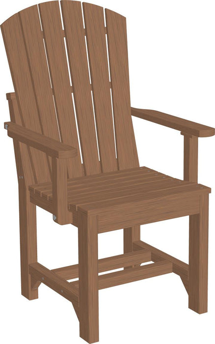 LuxCraft Recycled Plastic Adirondack Arm Chair (DINING HEIGHT)