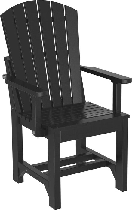 LuxCraft Recycled Plastic Adirondack Arm Chair (DINING HEIGHT)
