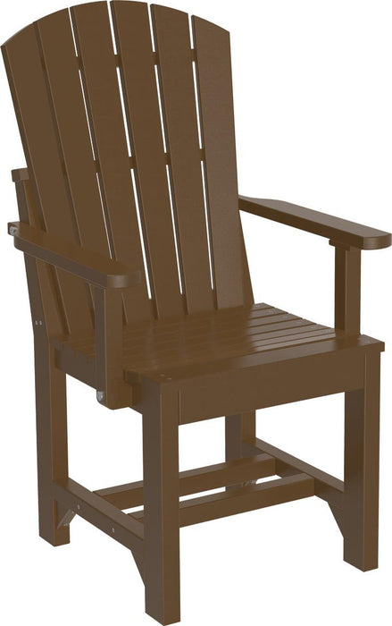 LuxCraft Recycled Plastic Adirondack Arm Chair (DINING HEIGHT)