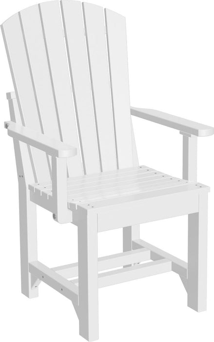 LuxCraft Recycled Plastic Adirondack Arm Chair (DINING HEIGHT)