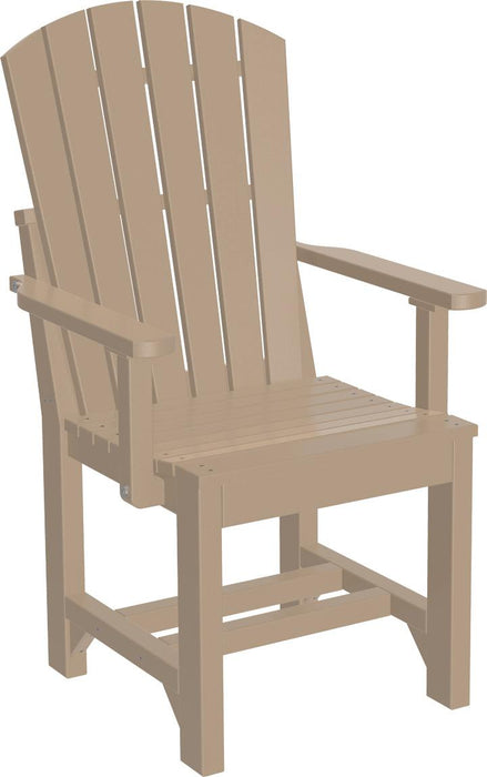 LuxCraft Recycled Plastic Adirondack Arm Chair (DINING HEIGHT)