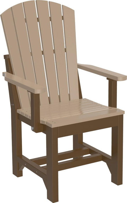 LuxCraft Recycled Plastic Adirondack Arm Chair (DINING HEIGHT)