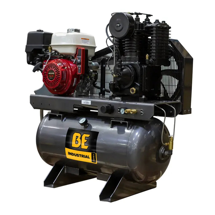 BE Power 23 CFM @ 175 PSI Gas Air Compressor with Honda GX390 Engine