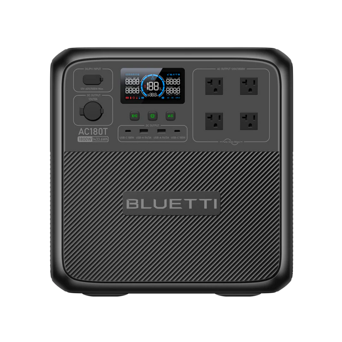 BLUETTI AC180T 1433Wh 1800W Solar Generator Portable Power Station