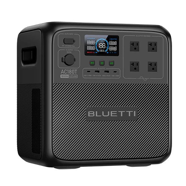 BLUETTI AC180T 1433Wh 1800W Solar Generator Portable Power Station