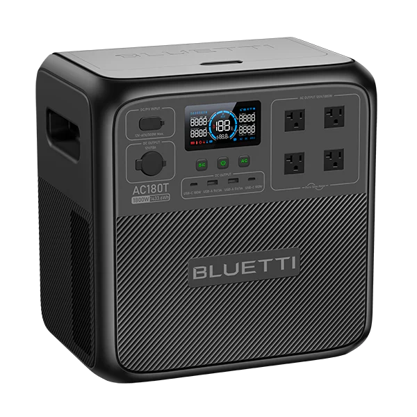 BLUETTI AC180T 1433Wh 1800W Solar Generator Portable Power Station