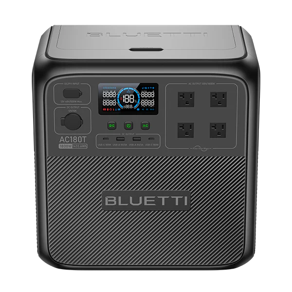BLUETTI AC180T 1433Wh 1800W Solar Generator Portable Power Station