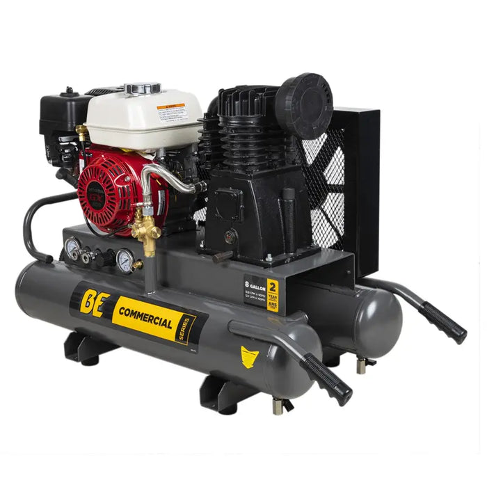 BE Power 13.8 CFM @ 90 PSI Gas Air Compressor with Honda GX200 Engine - AC658HB