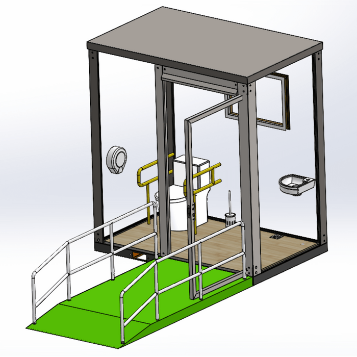 Handicap-Accessible Portable Restroom for Disabled ETA June
