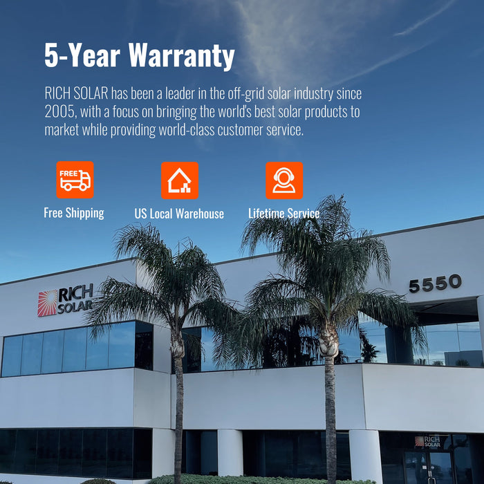 Rich Solar ALPHA 1 | 12V 100Ah LiFePO4 Battery | Powerful 12V Lithium Battery for RVs, Trailers, Vans, Boats, Off-Grid | 5,000 Lifetime Cycles | Bluetooth and Internal Heat Technology