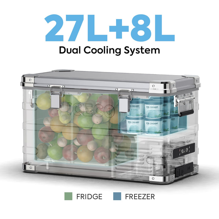 ICECO 37QT APL35 Ultralight Dual Zone Aluminum Freezer Shipped Out By Mid-October