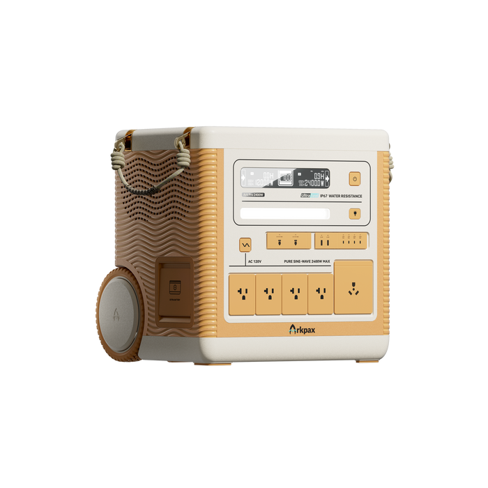 Arkpax Ark Pro IP67 Rating Professional Grade Solar Generator + Solar & Battery Kit Options